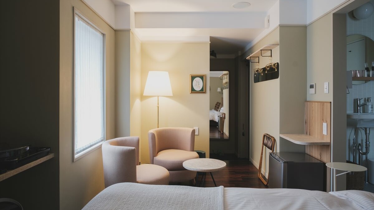 鎌倉 お洒落なホテル miss morgan hotel 室内 ベット