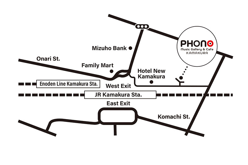 PHONO KAMAKURA 地図